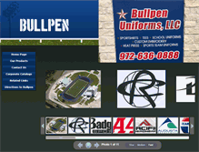 Tablet Screenshot of bullpenuniforms.com
